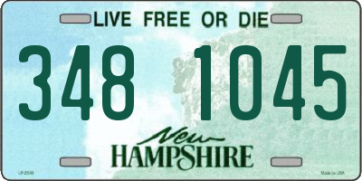 NH license plate 3481045