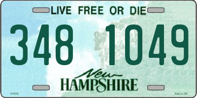 NH license plate 3481049