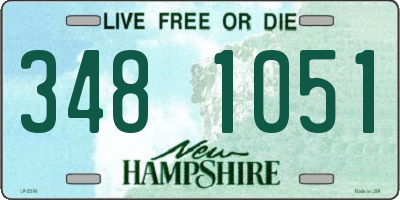 NH license plate 3481051