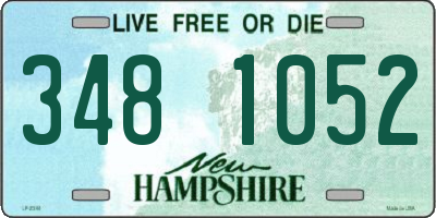 NH license plate 3481052