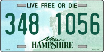 NH license plate 3481056
