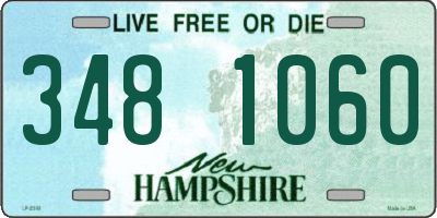 NH license plate 3481060