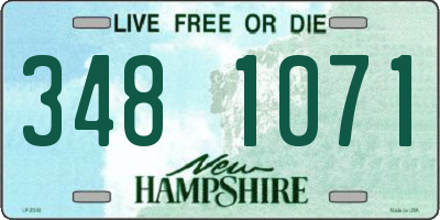 NH license plate 3481071