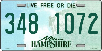 NH license plate 3481072