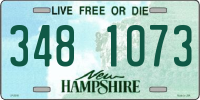 NH license plate 3481073
