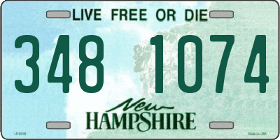 NH license plate 3481074