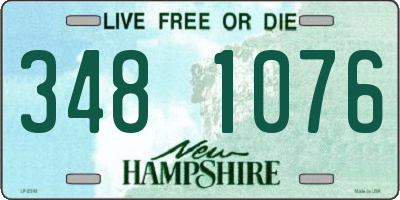 NH license plate 3481076