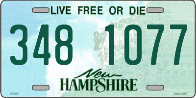NH license plate 3481077