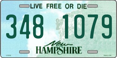 NH license plate 3481079