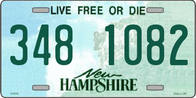 NH license plate 3481082