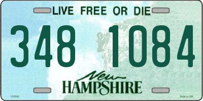 NH license plate 3481084