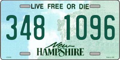 NH license plate 3481096