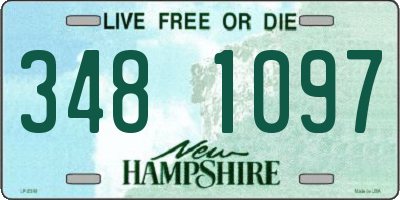 NH license plate 3481097