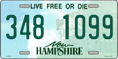 NH license plate 3481099