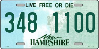 NH license plate 3481100