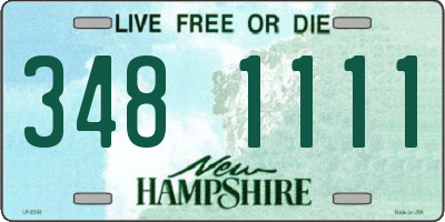 NH license plate 3481111