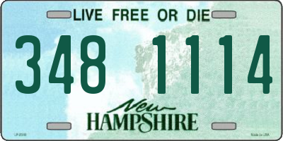 NH license plate 3481114