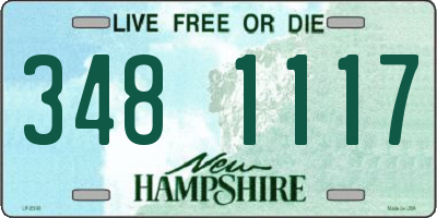 NH license plate 3481117