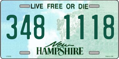 NH license plate 3481118