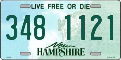 NH license plate 3481121