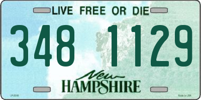 NH license plate 3481129