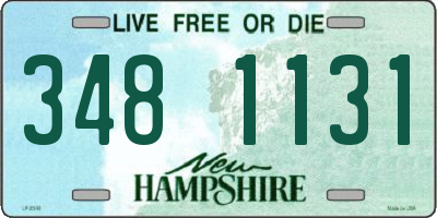 NH license plate 3481131