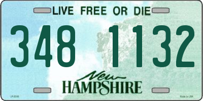 NH license plate 3481132