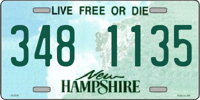 NH license plate 3481135