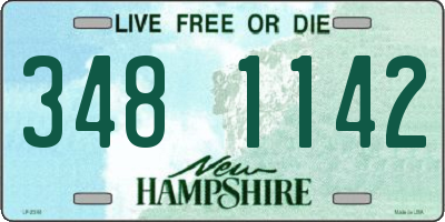 NH license plate 3481142