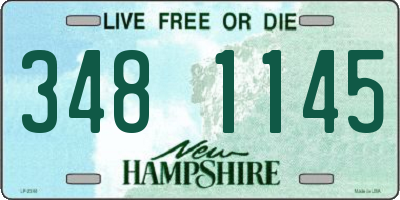 NH license plate 3481145