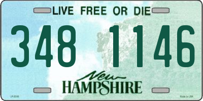 NH license plate 3481146