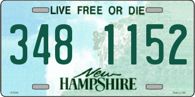 NH license plate 3481152