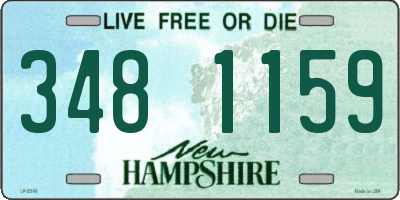 NH license plate 3481159