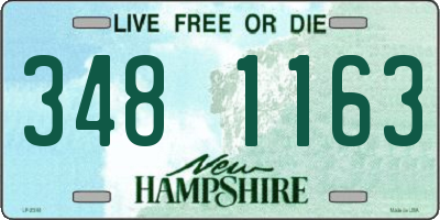 NH license plate 3481163