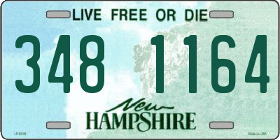 NH license plate 3481164