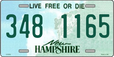 NH license plate 3481165