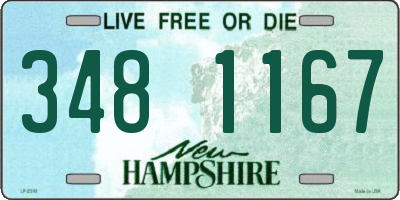 NH license plate 3481167