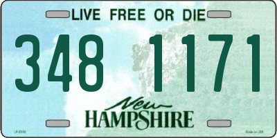 NH license plate 3481171