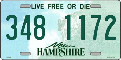 NH license plate 3481172