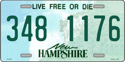 NH license plate 3481176