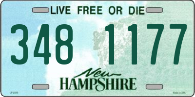 NH license plate 3481177