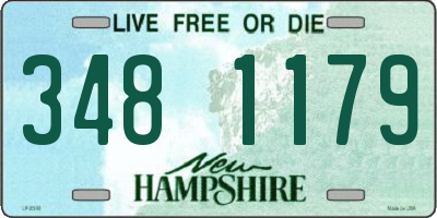 NH license plate 3481179