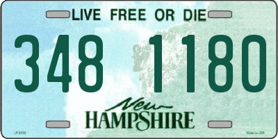 NH license plate 3481180