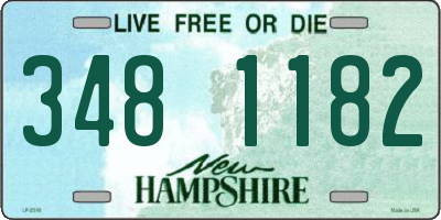 NH license plate 3481182