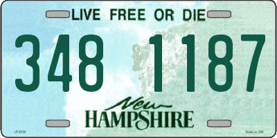 NH license plate 3481187