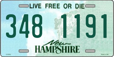 NH license plate 3481191