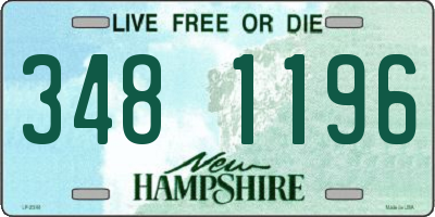 NH license plate 3481196