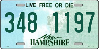 NH license plate 3481197