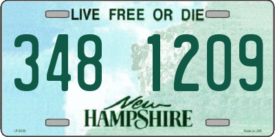 NH license plate 3481209