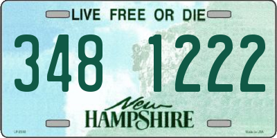 NH license plate 3481222